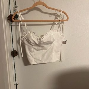 Shein white crop top!! Size small.